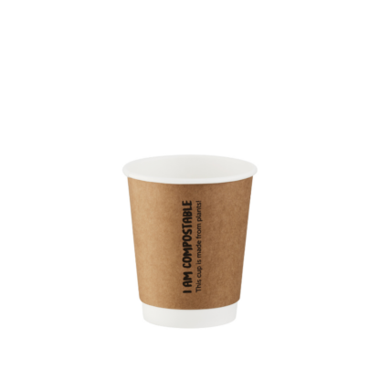 250ml Kraft Double Wall Printed Hot Cup