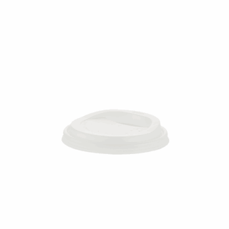 350/500ml Compostable White Hot Cup Lid