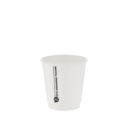 300ml White Double Wall Printed Hot Cup