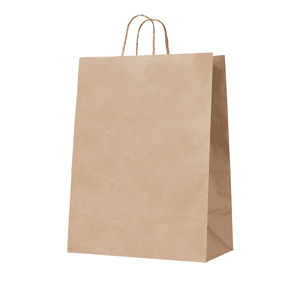 90gsm Handypack Kraft Gusseted Bag with Paper Twist Handlespng | GREEN HOME 90gsm Handypack Kraft Gusseted Bag with Paper Twist Handles