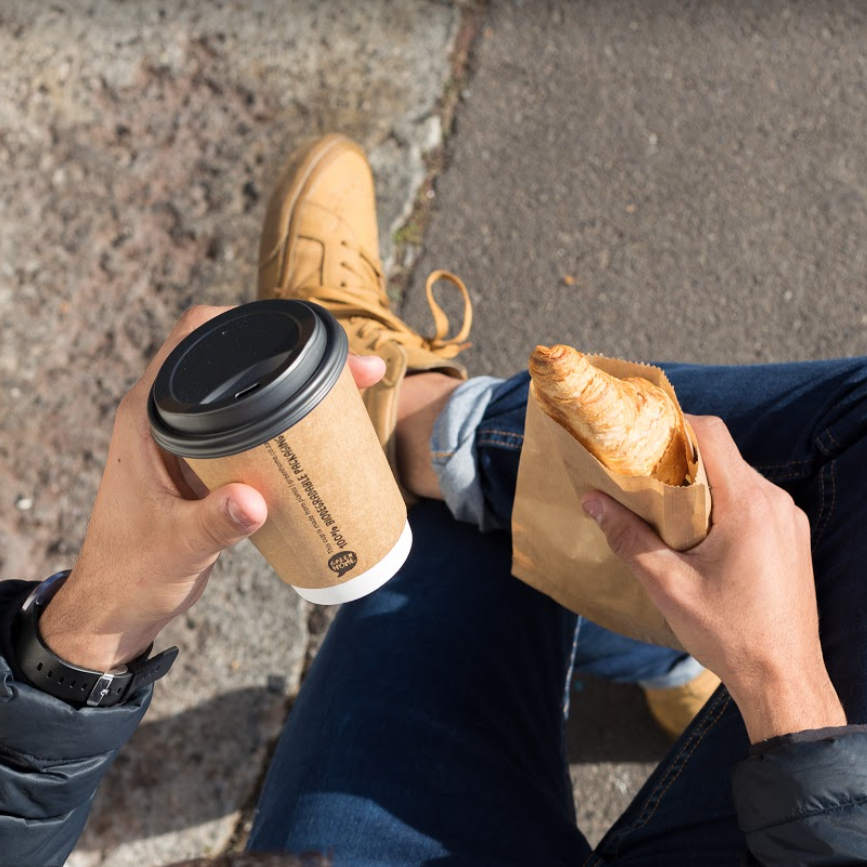 Croissant and coffee