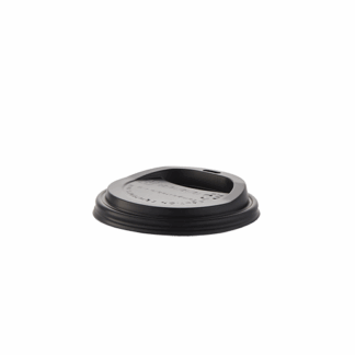 350/500ml Compostable Black Hot Cup Lid