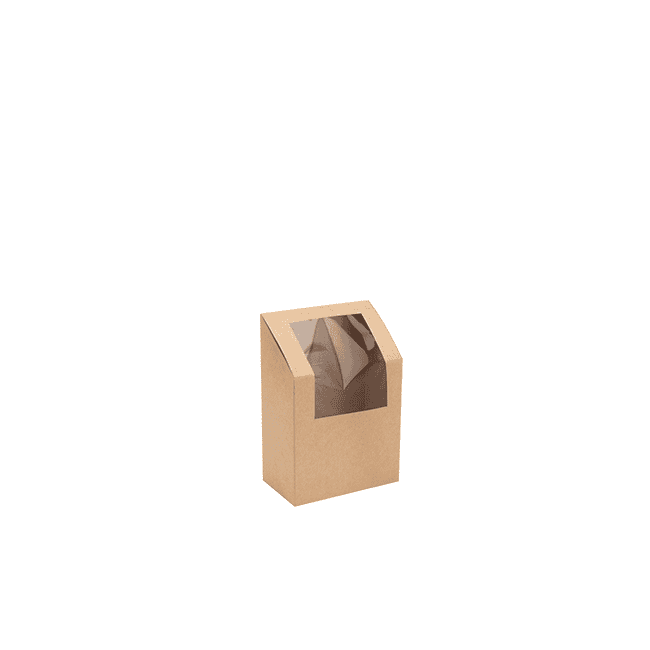 Kraft Wrap Box png | GREEN HOME Kraft Wrap Box with PLA Window