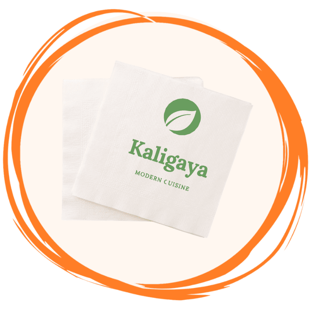 Custom printed serviettes