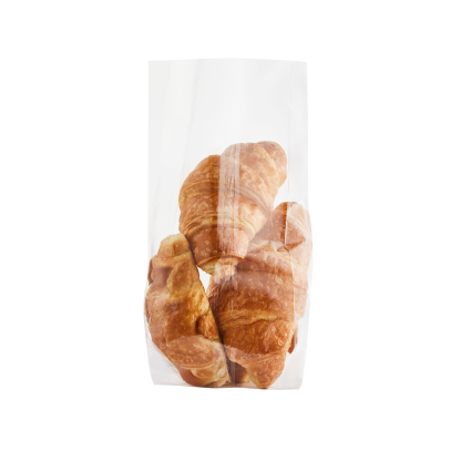 3000ml Clear PLA Gusseted Bag Filled