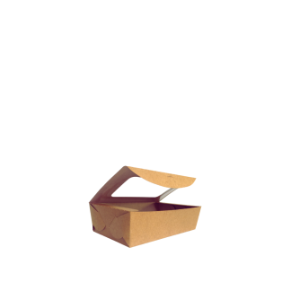 900ml Kraft Deli Salad Box with PLA Window