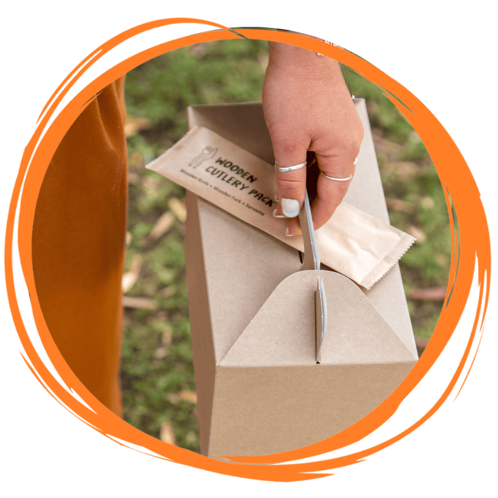 Custom Branded Wooden Cutlery Packs