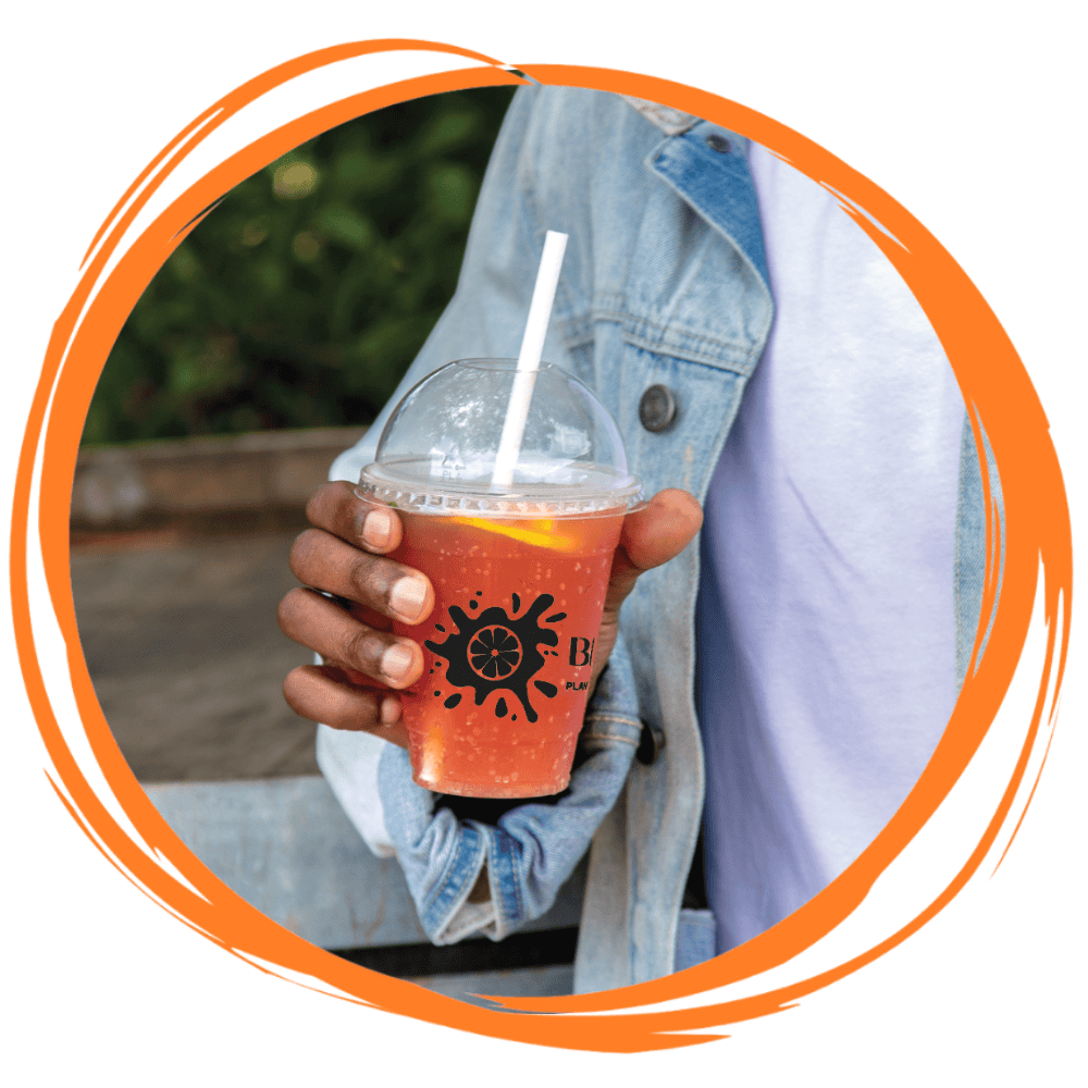 Custom branded PLA Smoothie Cups