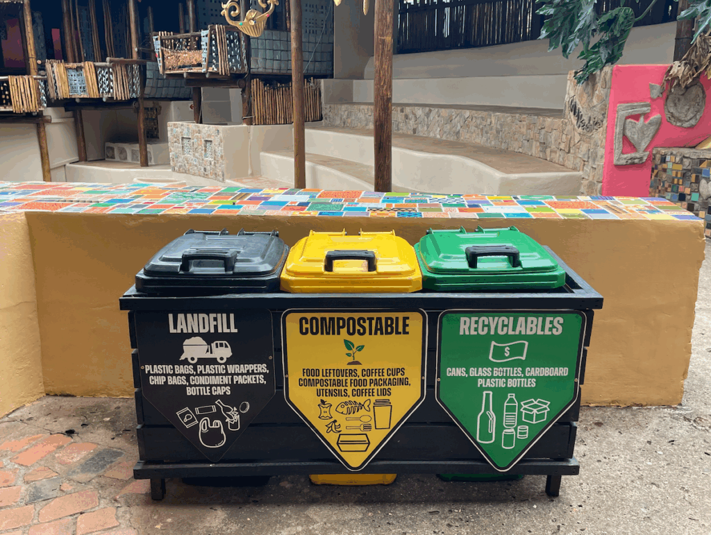 The 3 bin system at Bushfire