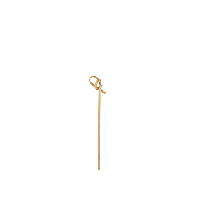 10.5cm Bamboo Ribbon Skewer - Carton
