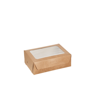 12pcs Kraft Sushi Box with PLA Window - Carton