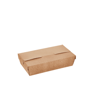 1650ml Kraft Preformed Meal Box - Carton