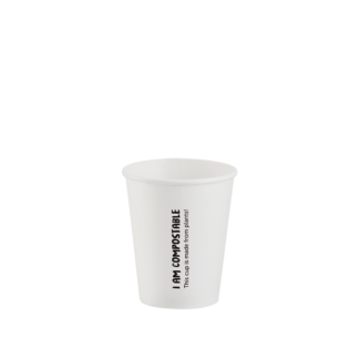 200ml White Single Wall Water Cooler Cup - Carton