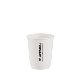 250ml White Double Wall Paper Cup - Carton