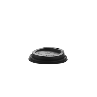 250ml Compostable Black Paper Cup Lid - Carton