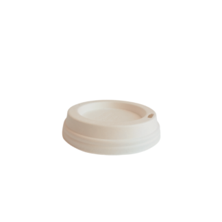 350/500ml Sugarcane Paper Cup Lid - Carton