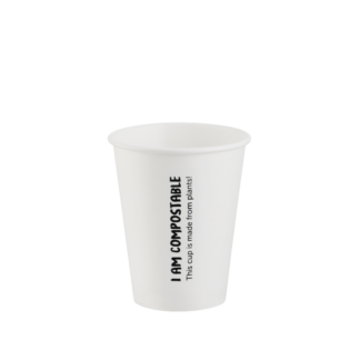 350ml White Single Wall Paper Cup - Carton