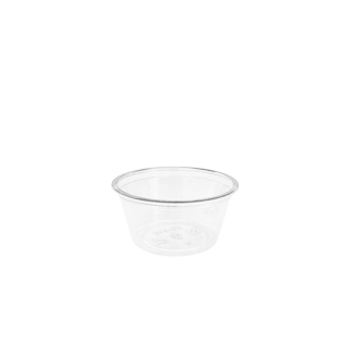 60ml Clear Compostable PLA Taster Tub - Carton