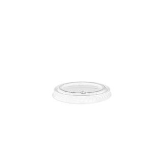 60ml Clear Compostable PLA Taster Tub Lid - Carton