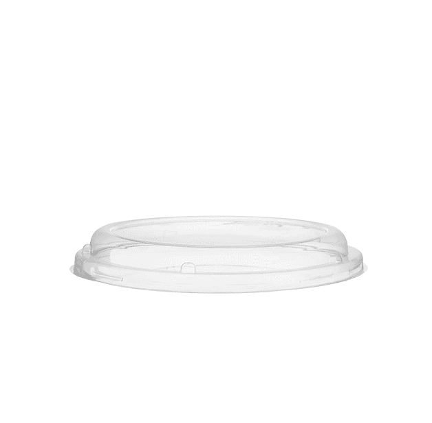 700ml Clear Compostable PLA Bowl Lid - Carton