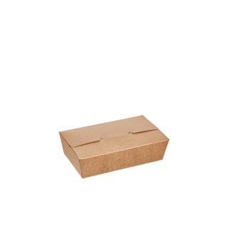 850ml Kraft Preformed Meal Box - Carton
