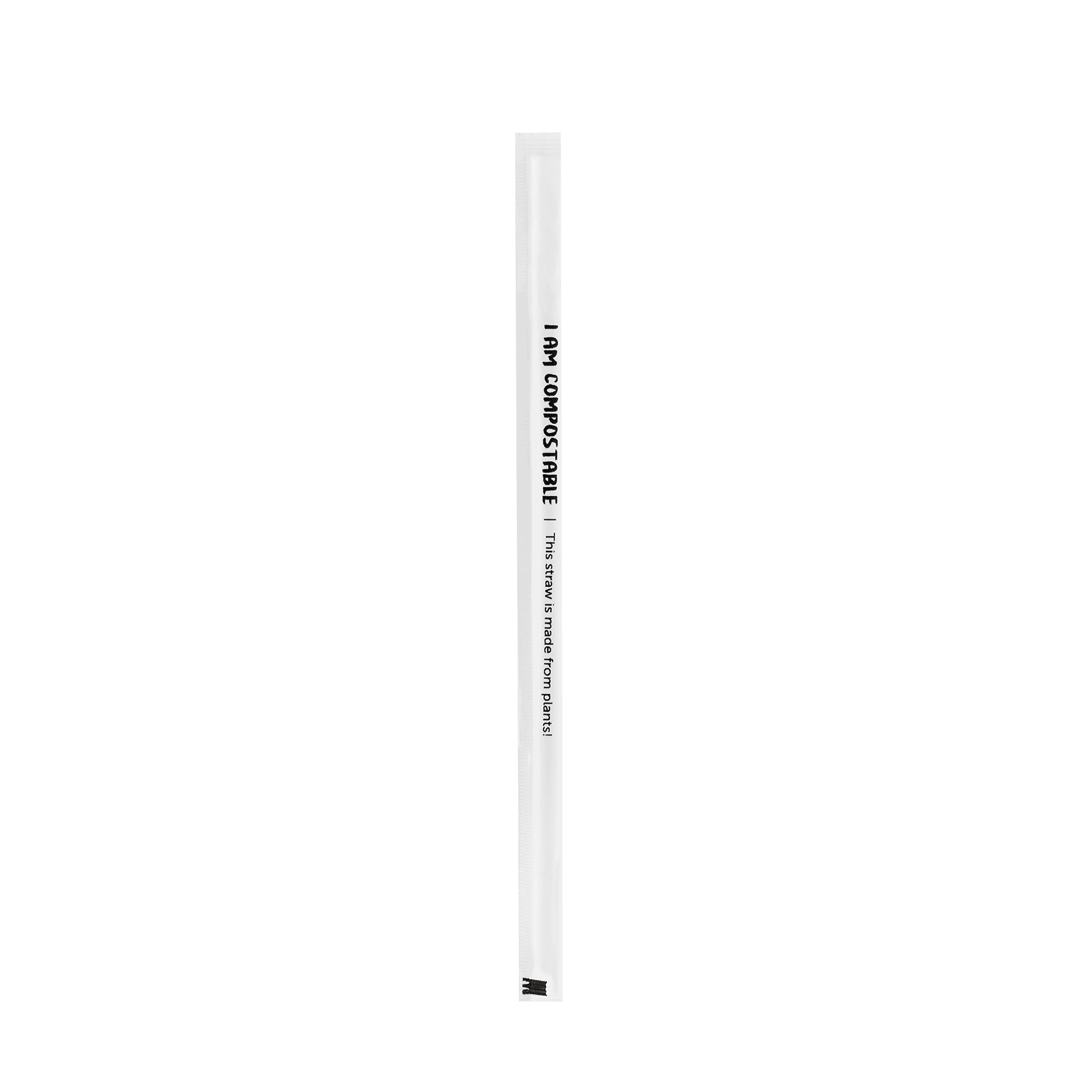 8mm Wrapped PLA Standard Straws - Carton