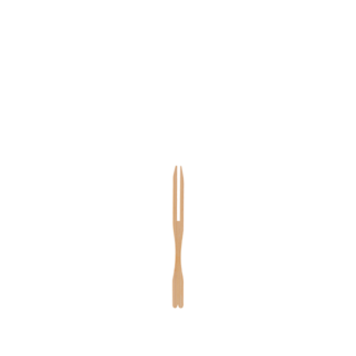 Bamboo Two Pronged Fork - Carton