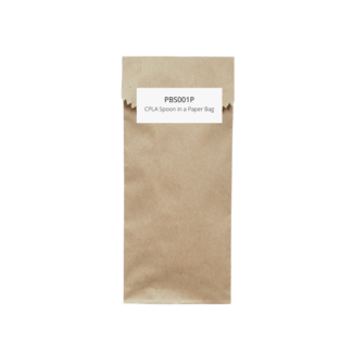 CPLA Spoon in a Paper Bag - Carton