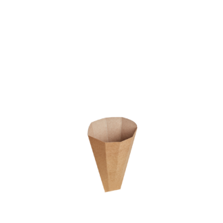 Kraft Pop Open Chip Cone - Carton