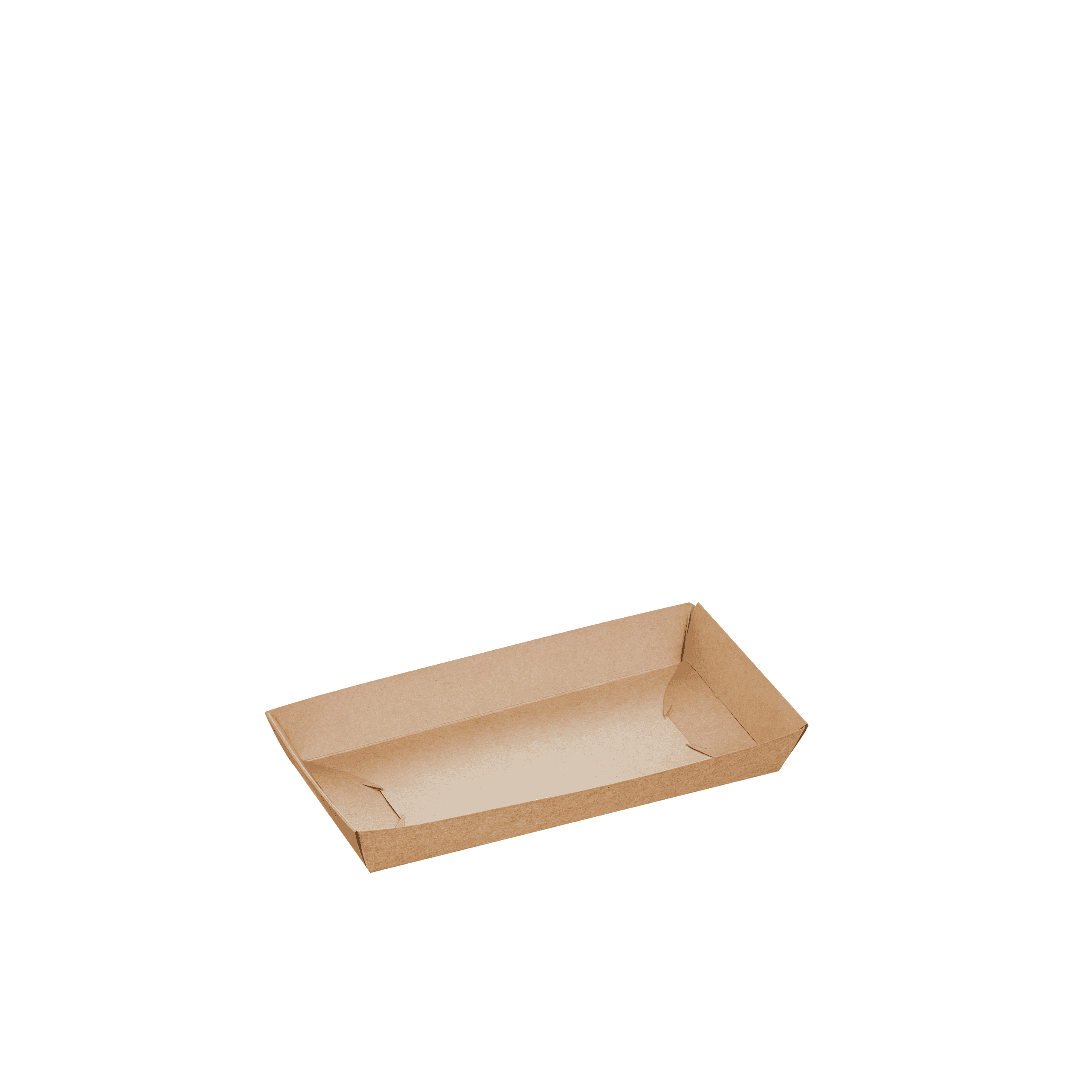 Kraft Rectangular Plate - Carton