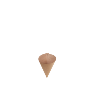 Small Kraft Chip Cone - Carton