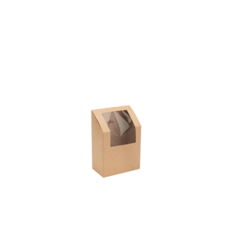 Kraft Wrap Box with PLA Window - Carton