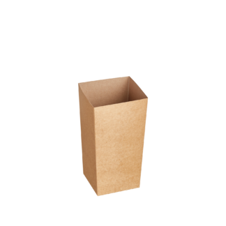 Large Kraft Preformed Popcorn Box - Carton