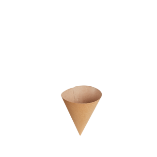 Medium Kraft Chip Cone - Carton