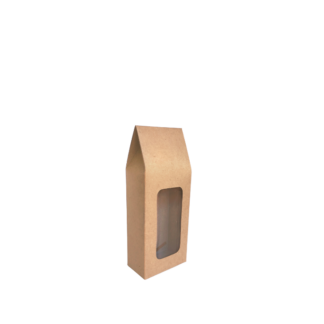 Small Kraft Cookie Box with PLA Window - Carton
