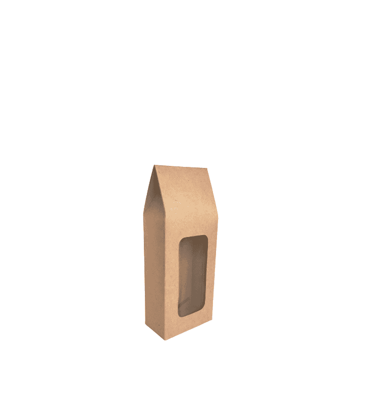 Small Kraft Cookie Box with PLA Window - Carton