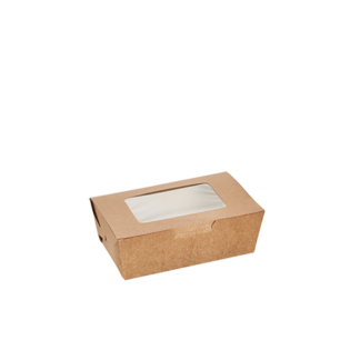 1100ml Kraft Box with PLA Window - Carton