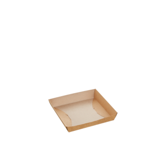 Small Kraft Square Plate - Carton