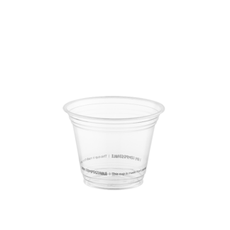 265ml Clear Compostable PLA Cup - Pack