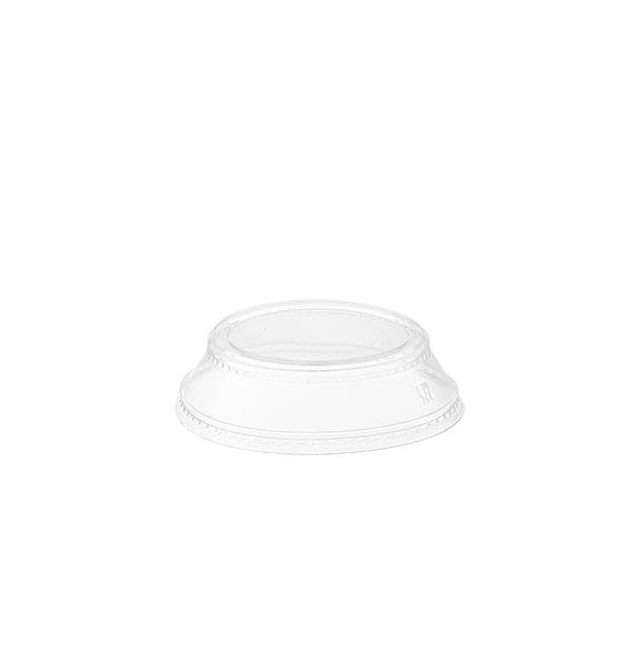 Clear Compostable PLA Toppings Lid - Carton