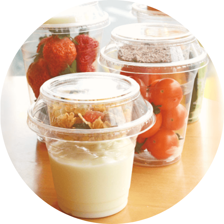 Extended range clear PLA tubs and lids